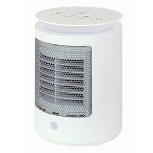 ゼピール 人感センサー付 コンパクト セラミックヒーター DCF-J80N-WH