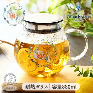 Teapot Flower Rabbit Heat Resistant Glass Dishwasher Safe 600ml