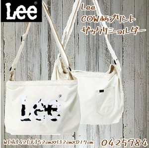 【Lee/リー】 COW柄プリント　ザックリショルダー　ベーシックロゴ