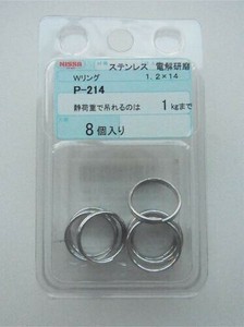 日本製 made in japan ステンレスWリング 1.2×14 P-214