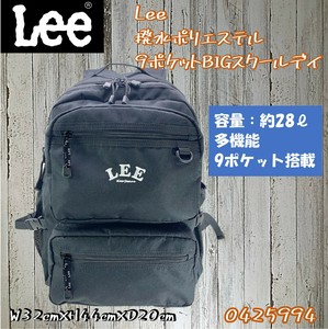 【Lee/リー】 撥水ポリエステル　9ポケット　BIGスクール　デイパック