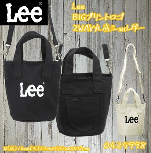 【Lee/リー】 BIGプリントロゴ　2WAY　丸底ショルダーバッグ