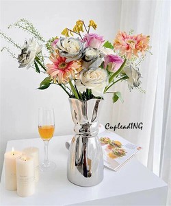＜人気商品＞激安セール 陶磁花瓶 フラワーアレンジメント 食卓置物 花瓶 リビング置物 ドライフラワー