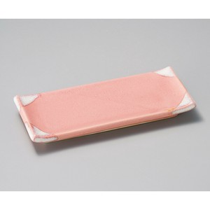 窯変ピンク付出皿　美濃焼 日本製 和食器　陶器