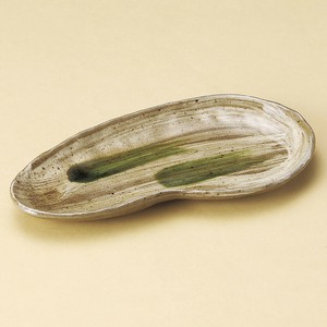 黄瀬戸オリベハート焼物皿　美濃焼 日本製 和食器　陶器