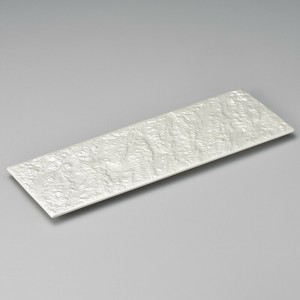シルバー石肌36cm長角皿　美濃焼 日本製 和食器　陶器