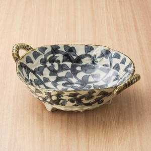 たこ唐草両手付大鉢　美濃焼 日本製 和食器　陶器