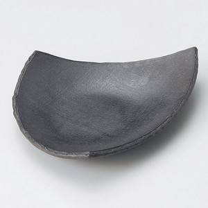 黒陶半切三角皿　強化磁器　美濃焼 日本製 和食器　陶器