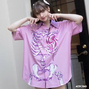 Button Shirt/Blouse "Harajuku Style" "Yami Kawaii" Short Sleeve