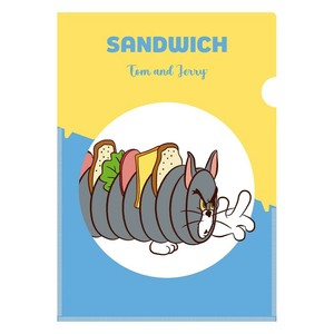 【ファイル】トムとジェリー ポケット付きクリアファイル EAT EAT EAT A