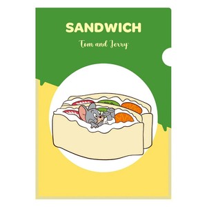 【ファイル】トムとジェリー ポケット付きクリアファイル EAT EAT EAT C
