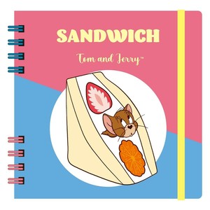 【方眼ノート】トムとジェリー スクエアリングノート EAT EAT EAT B