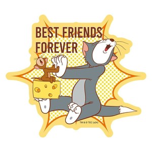 【ステッカー】トムとジェリー ダイカットステッカー HAPPY HOLIDAYS WITH CHEESE! A