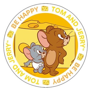 【ステッカー】トムとジェリー ダイカットステッカー HAPPY HOLIDAYS WITH CHEESE! B