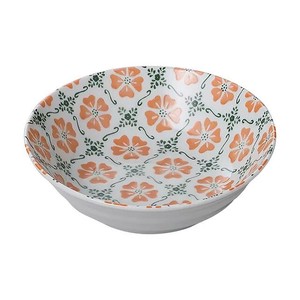Donburi Bowl Orange Western Tableware 13.5cm Made in Japan
