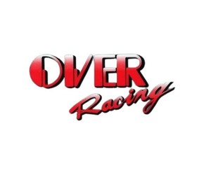 東洋マーク製作所　バイク・カーステッカー　OVER RACING 赤　R-438