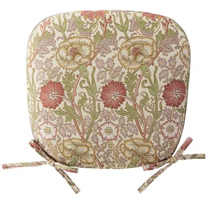 Morris Design Studio ピンクアンドローズ ダイニングシートクッション 45×43Vcm LN1718 P ピンク