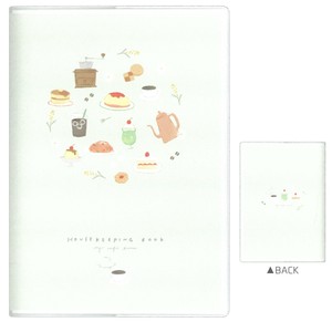 【2024年春夏新作】【手帳】B5サイズジップポケット付き家計簿　cafe 220913