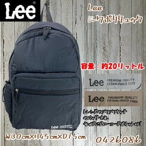 <2024年　新商品>【Lee/リー】 シワポリエステル　リュック