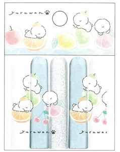 【2024年春夏新作】【ゆるわん＆ゆるにゃー】鉛筆キャップ　YURUWAN/フルーツ　220464