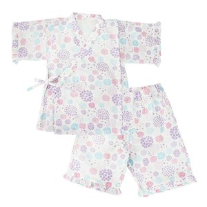 甚平 女の子(紫陽花柄) パープル 80cm
