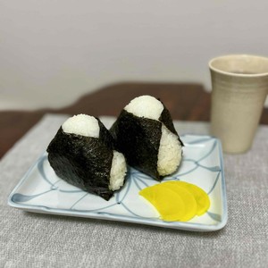 日本製　窯元直送　波彫7.0寸長皿　手描きあみ