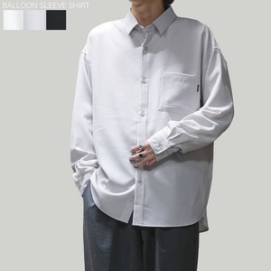 【SPECIAL PRICE】接触冷感 ナチュラルストレッチポリエステル ルーズサイズ 長袖シャツ