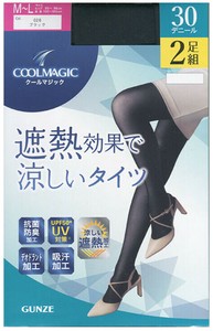 COOLMAGIC　(クールマジック)/遮熱タイツ　30デニール　2足組