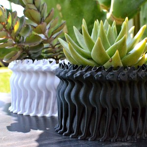 植木鉢   猫顔3D多面 アイデア  樹脂    BQ4576