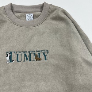 ボンディングスウェード動物刺繍スウェット【2024年冬物新作商品】