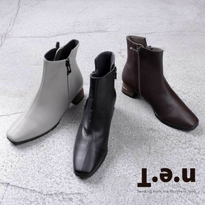 日本製　ショートブーツ　冬底　幅広3E 22.5~24.5cm