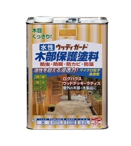 ニッペホームペイント 水性ウッディガード 3.2L 13 透明クリヤー HWM213