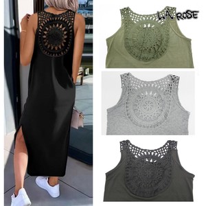 Casual Dress crochet needle Tank Top