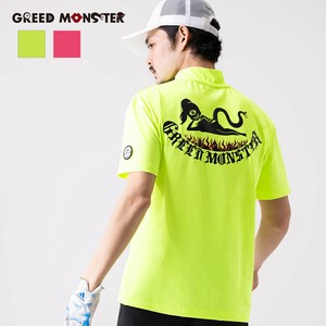 【ゴルフウェア】GEKIRIN ATHERA ネオンカラーモックネックTシャツ