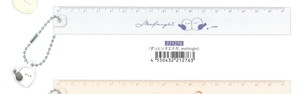 【2024年春夏新作】【ものさし】キーホルダー付き17cm定規　ずっとシマエナガ・mofnight　221276
