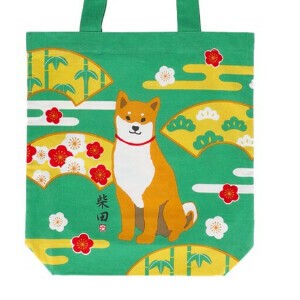 【しばたさん】マツタケウメシバタA4トート　A4トート 軽くて大容量　（しばたさん）犬