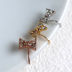 Clip-On Earrings Gold Post K18GP Jewelry Made in Japan