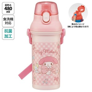 【スケーター】食洗機対応直飲みプラ製ワンタッチクリアボトル 【マイメロディ】  日本製