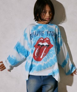 【PAIRMANON STREET】【The Rolling Stones】長袖 タイダイ Tシャツ