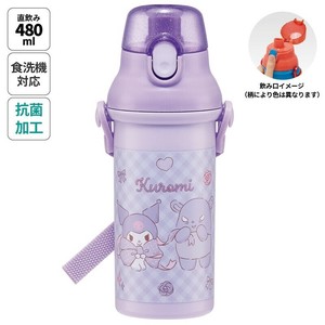 【スケーター】食洗機対応直飲みプラ製ワンタッチクリアボトル 【クロミちゃん】  日本製