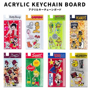 ACRYLIC KEYCHAIN BOARD アクリル キーチェーン ボード スマホスタンド キーホルダー Betty Boop GARFIELD