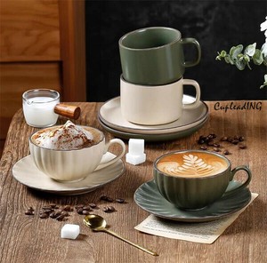【定番商品】早い者勝ち コーヒーカップ 高顔 レトロ 耳かけコーヒーカップ皿 午後の茶器 家庭用
