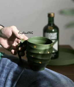 【2024新作】早い者勝ち 410ML ラテ コーヒーカップ オリジナルデザイン セラミック マグカップ