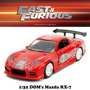 JADATOYS 1:32 ワイルドスピードダイキャストカー DOM'S MAZDA RX-7