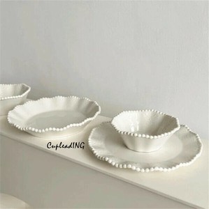 【定番商品】INSスタイル ヨーグルトボウル 新品 セラミックボウル ライスボウル レリーフ デザートボウル