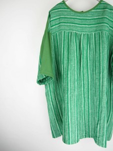 Button Shirt/Blouse Tunic 2Way Stripe [2024 S/S NEW] Made in Japan