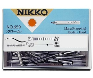 日光　ペン先　N659丸ペン　100本入  N659100
