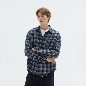P18466メンズ 男 2024秋冬新作 カジュアル ワイシャツ アウター  欧米風 ヴィンテージ 男女通用 チェック