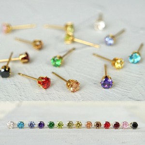 最高品質 (5Aランク) キュービックジルコニア ピアス サージカルステンレス製 SUS316 金アレ対応