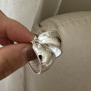 Pierced Earrings Silver Post silver [2024 NEW]